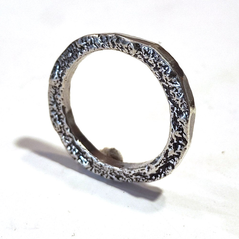 SOLOTE ring in silver for women or men size 33