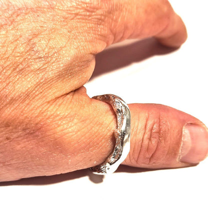 Anello SOLOTE in argento da donna o uomo misura 28 – immagine1