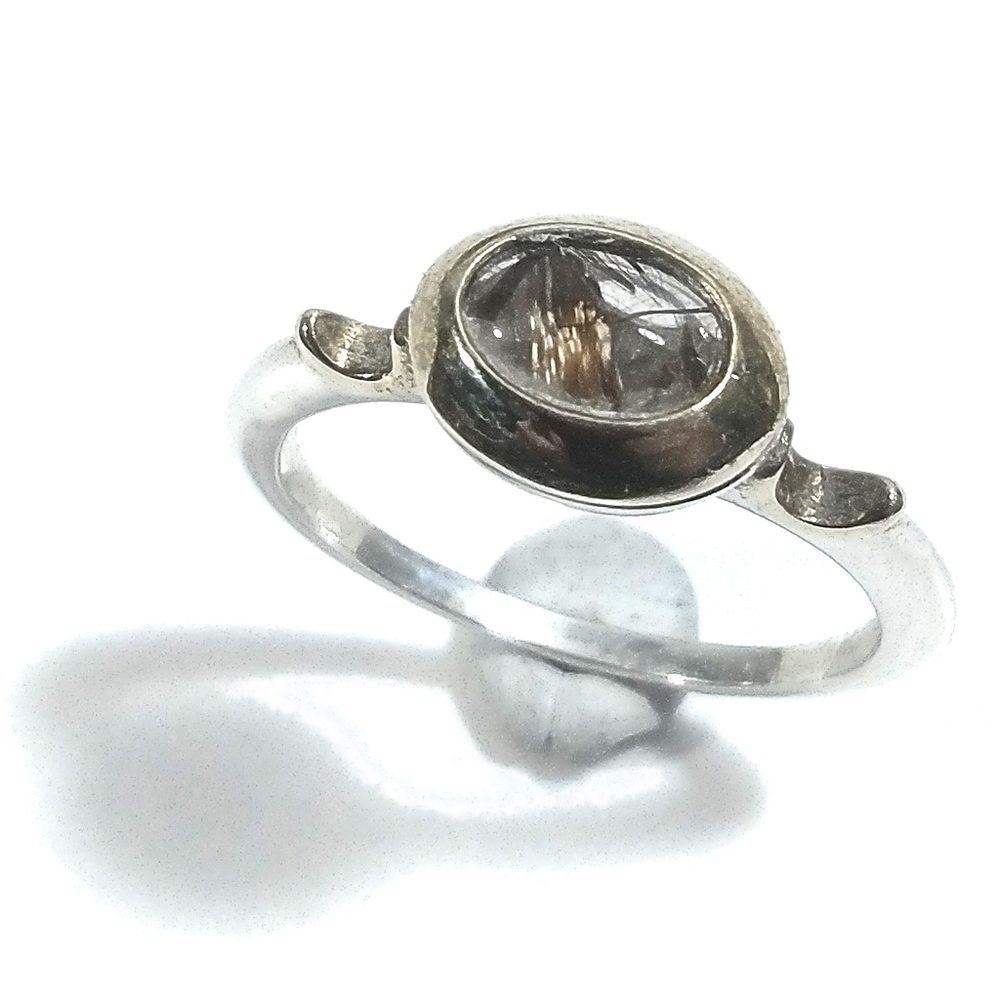 Anello artigianale con pietra in argento 925 - PADVA – immagine 9