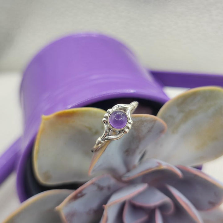 Anello etnico in argento 925 con pietra - DEVARAKONDA