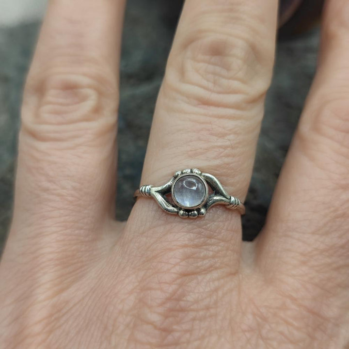Anello etnico in argento 925 con pietra - DEVARAKONDA