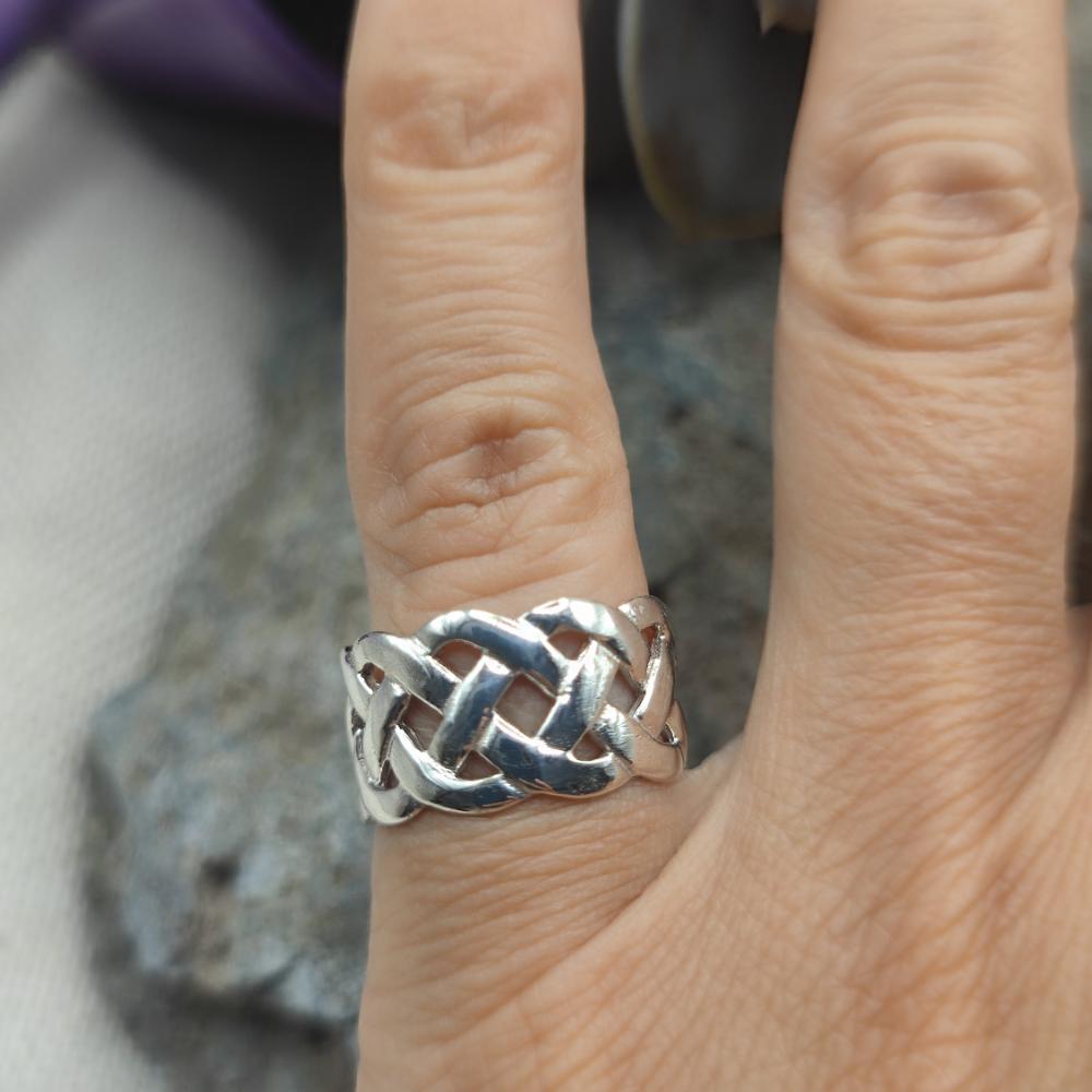 Anello nodo celtico in argento 925 - ANURAGA