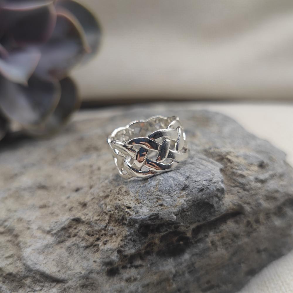 Anello nodo celtico in argento 925 - ANURAGA