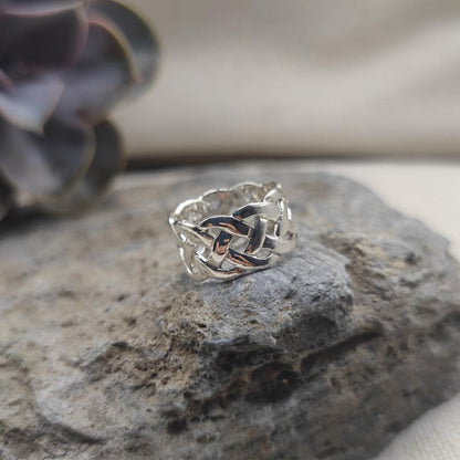 Anello nodo celtico in argento 925 - ANURAGA
