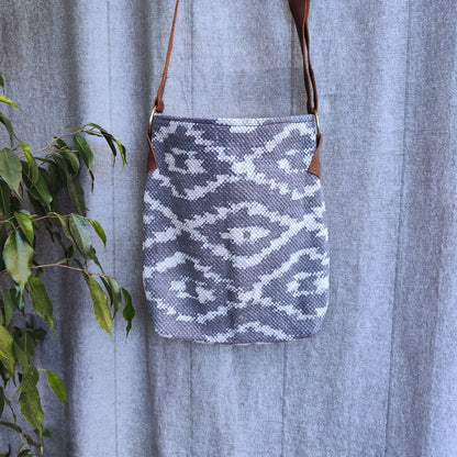 Borsa tracolla BEACH artigianale realizzato in cotone e timbratura