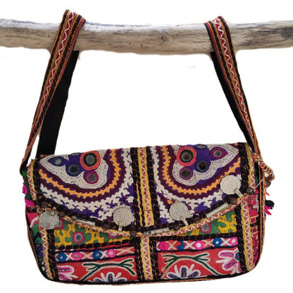 RABARI pochette / tracolla con monete VINTAGE - ANGOON