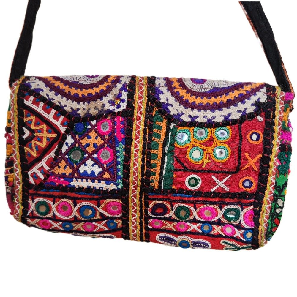 RABARI pochette / tracolla con monete VINTAGE - ANGOON