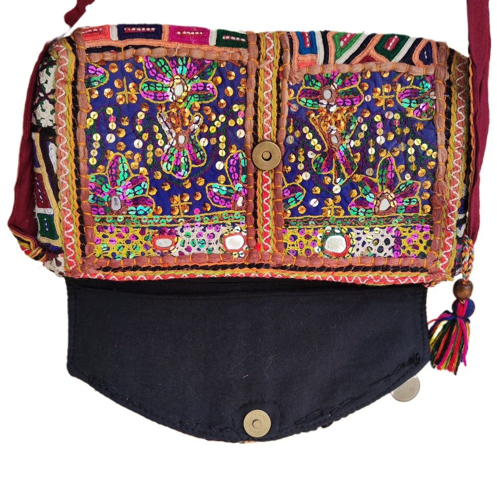RABARI pochette / tracolla con monete VINTAGE - INDA