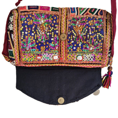 RABARI pochette / tracolla con monete VINTAGE - INDA