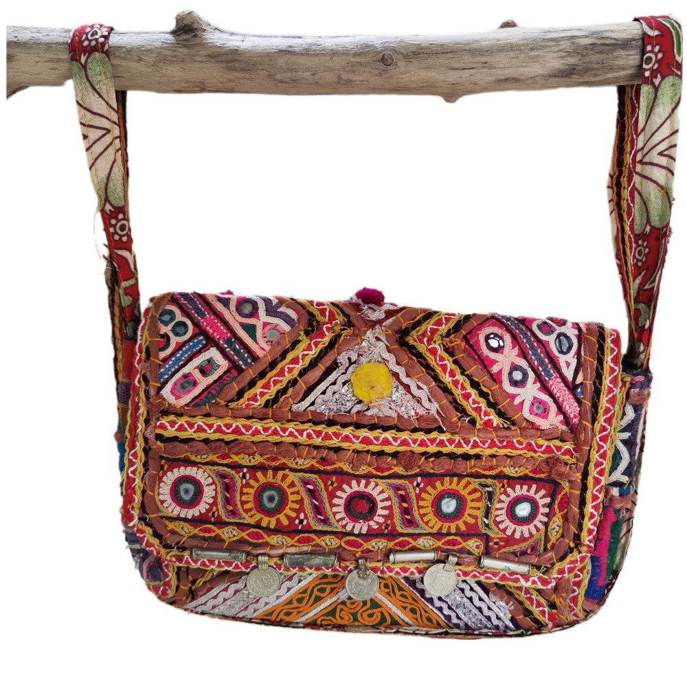 RABARI pochette / tracolla NURIA con monete VINTAGE - LAGDA