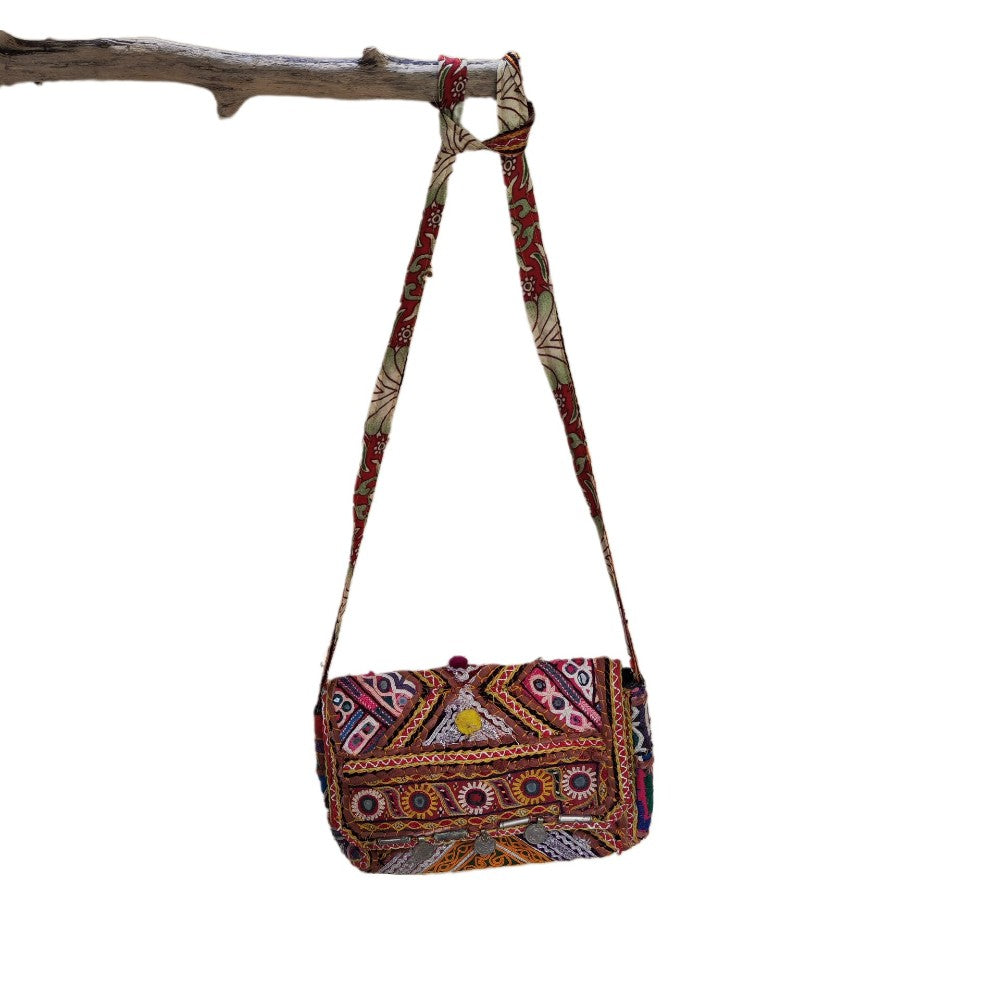 RABARI pochette / tracolla NURIA con monete VINTAGE - LAGDA