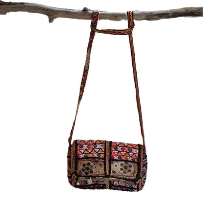 RABARI pochette / tracolla LIRDA con monete VINTAGE