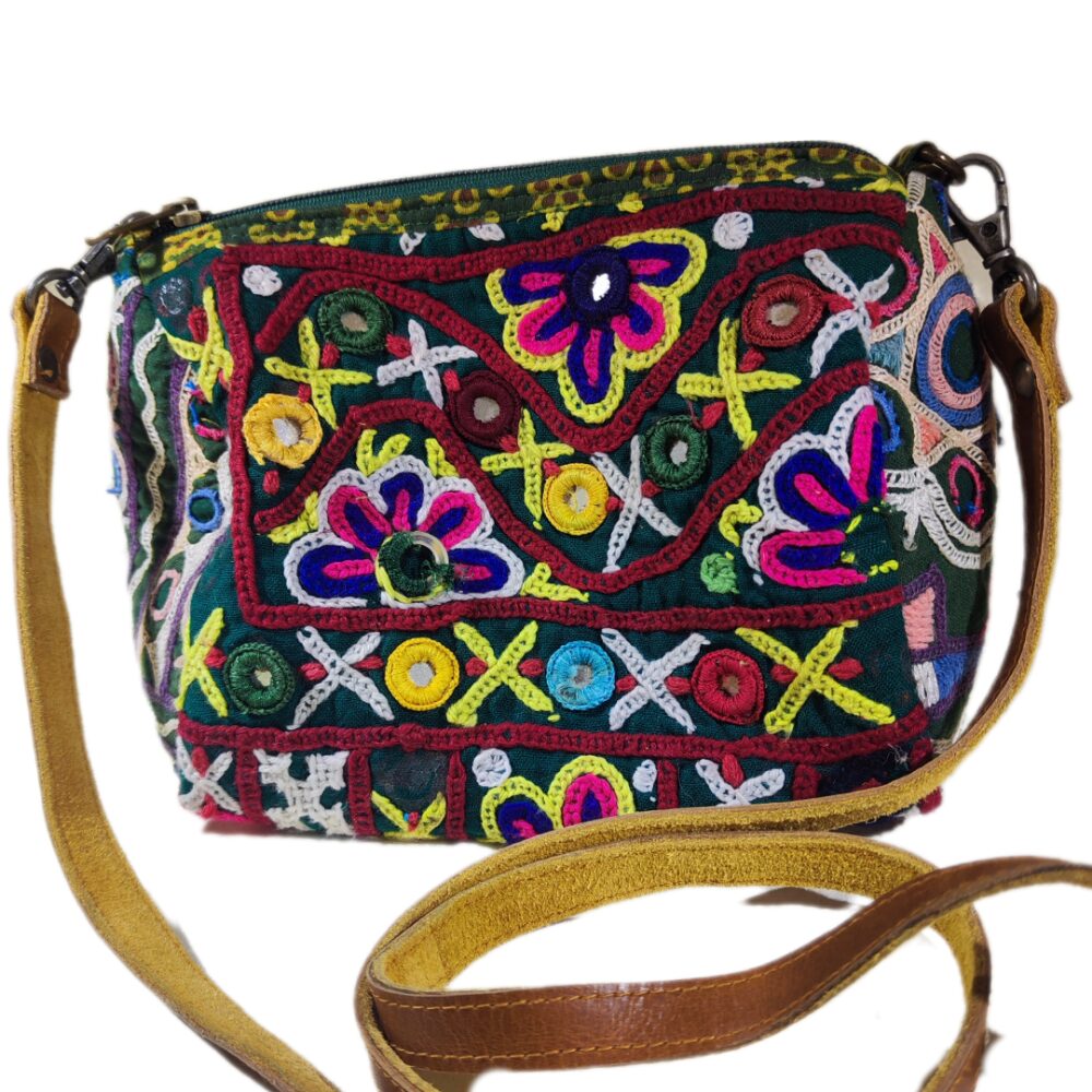 Borsetta RABARi KHA multiuso - pochette / tracolla / beauty case / astuccio Vintage - multicolor
