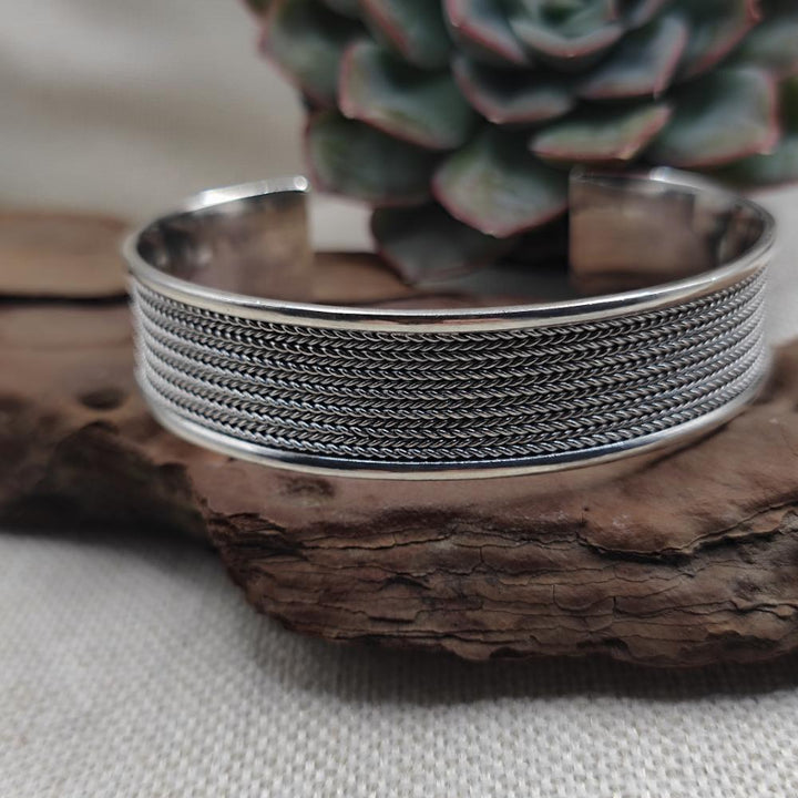 Bracciale rigido aperto in argento 925 - COLABA