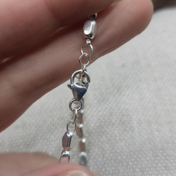 BRACCIALE in argento 925 con pepite stondate - NARASAPUR