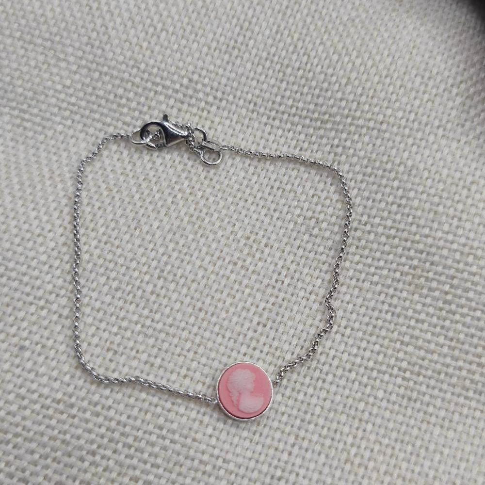 BRACCIALE in argento 925 con cammeo colorato - TAVISHI