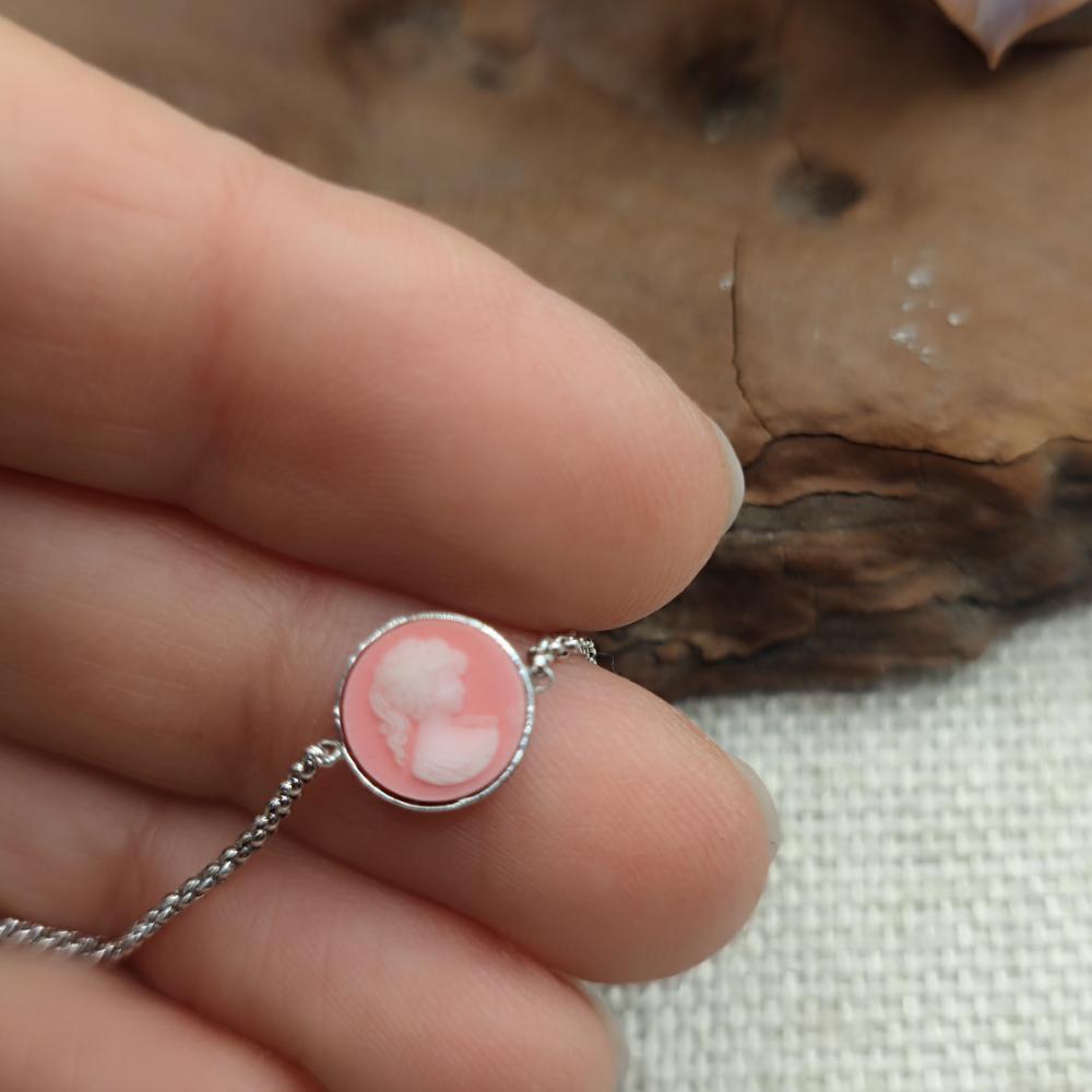 BRACCIALE in argento 925 con cammeo colorato - TAVISHI