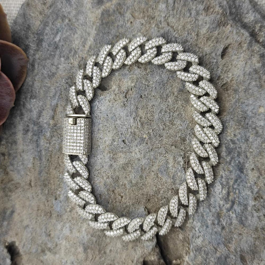 Bracciale catena argento 925 e zirconi - LAYLA