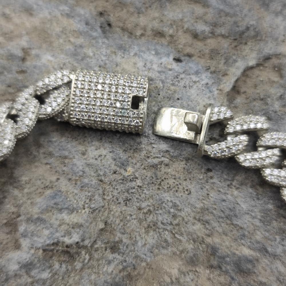 Bracciale catena argento 925 e zirconi - LAYLA