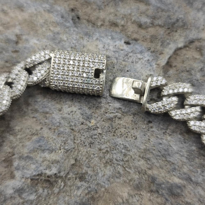 Bracciale catena argento 925 e zirconi - LAYLA