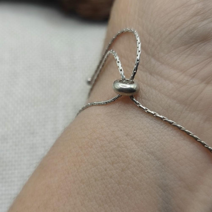 BRACCIALE artigianale in argento con croce - MARKAPUR