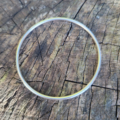 Bracciale liscio a cerchio in argento 925 - GANSAUR