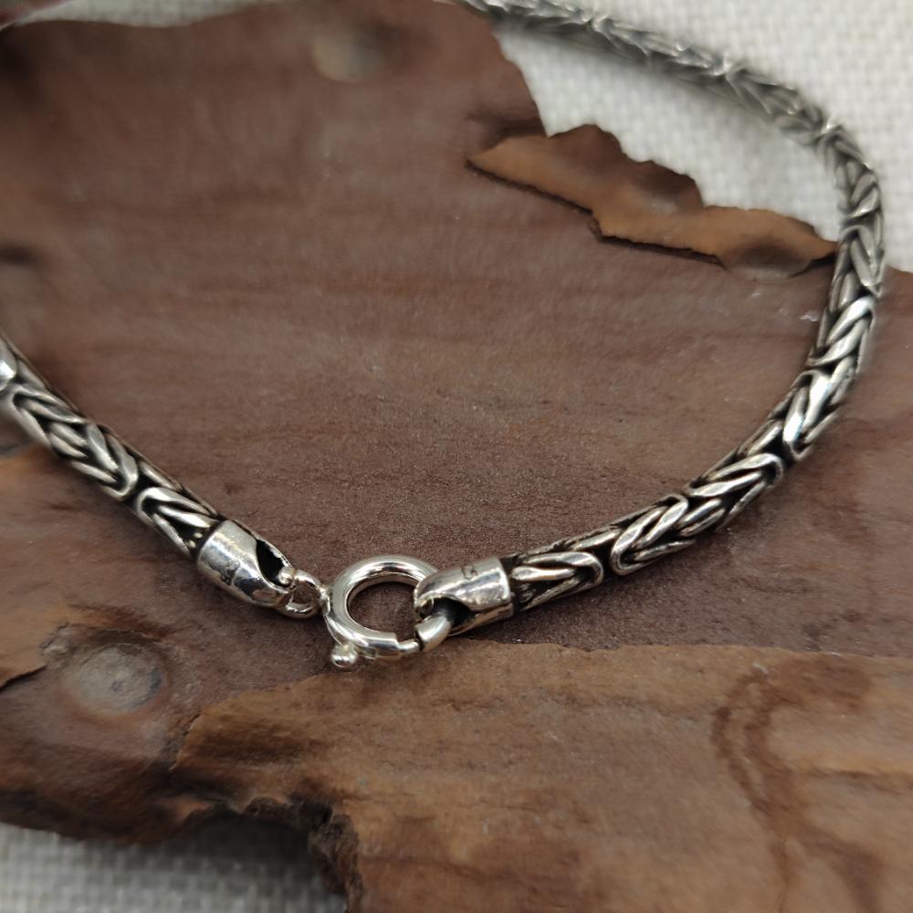 Bracciale maglia bizantina argento 925 - MARG