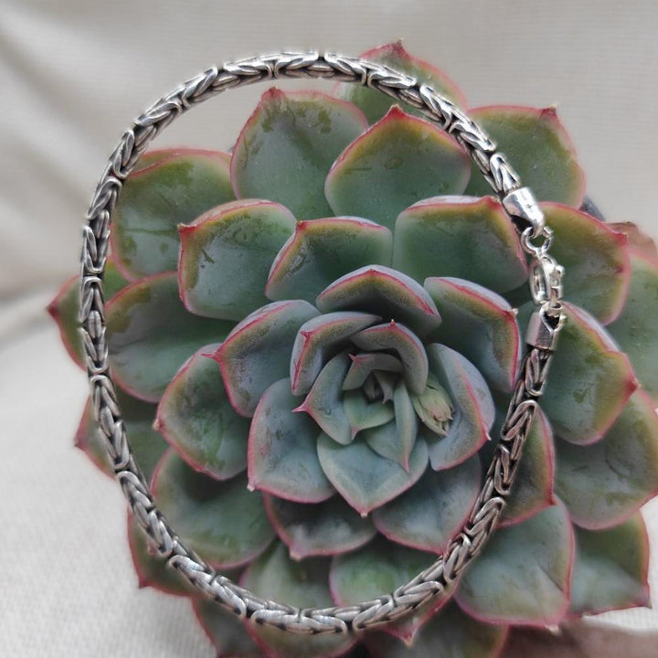 Bracciale maglia bizantina argento 925 - MARG