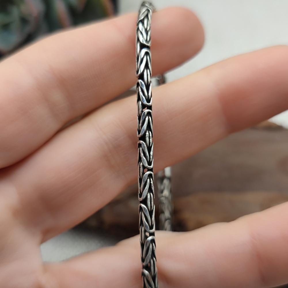 Bracciale maglia bizantina argento 925 - MARG