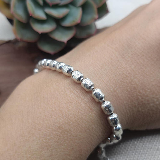 BRACCIALE con pepite in argento 925 - MANCHERIAL