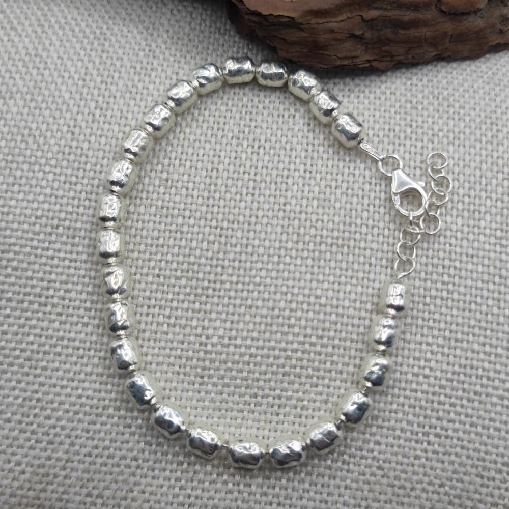 BRACCIALE con pepite in argento 925 - MANCHERIAL