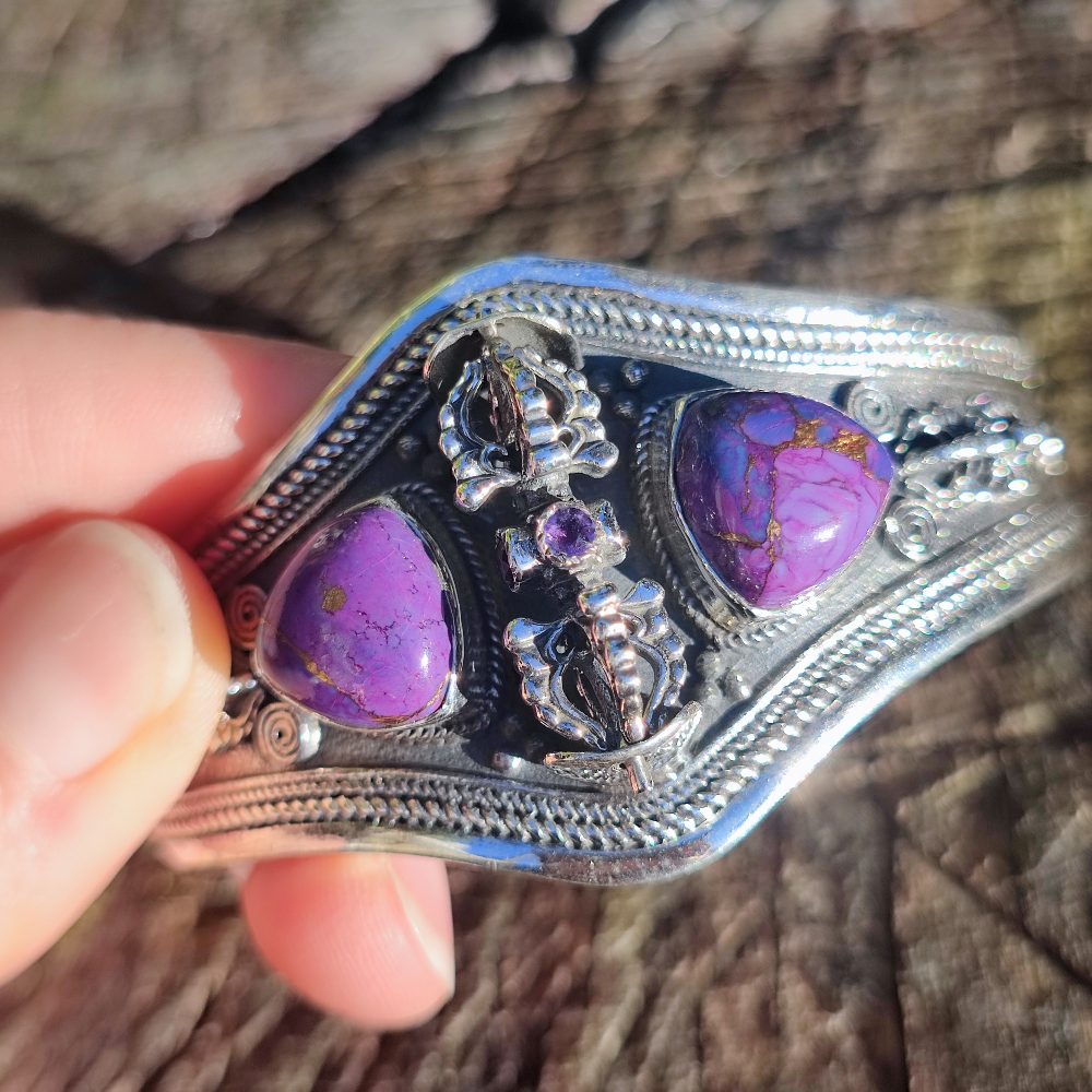 Bracciale rigido in argento 925 con pietra - DANHORA
