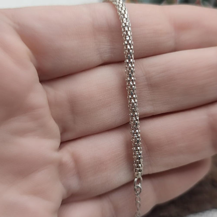 BRACCIALE artigianale in argento con cuori - MANUGURU