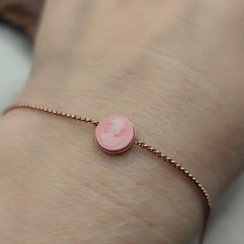 BRACCIALE in argento 925 con cammeo colorato - TAVISHI