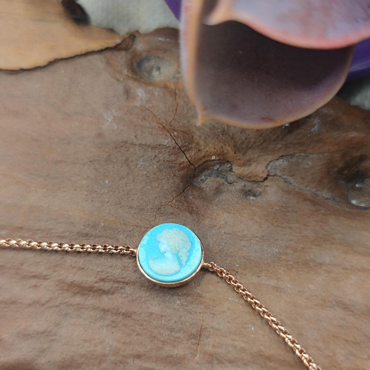 BRACCIALE in argento 925 con cammeo colorato - TAVISHI