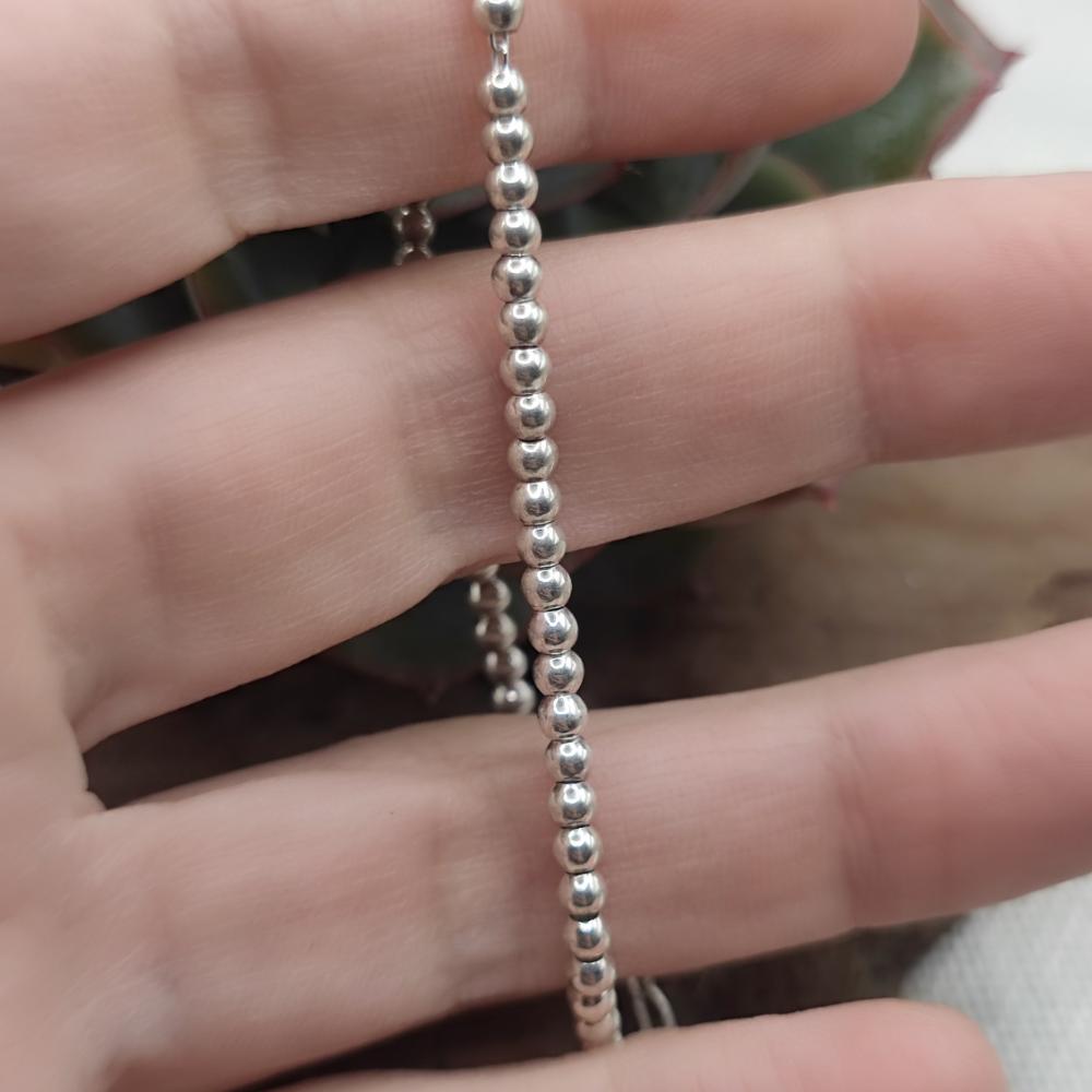 BRACCIALE con sfere in argento 925 - MANDAPETA