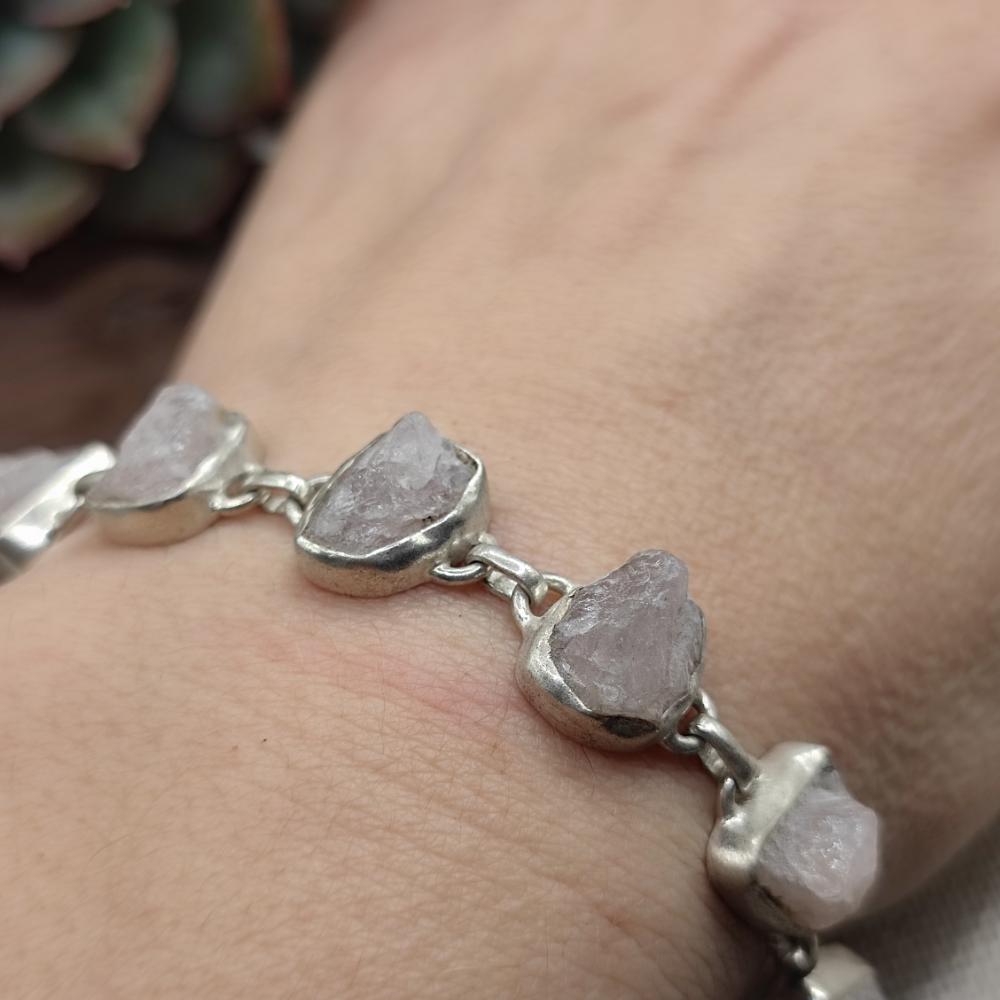 Bracciale argento 925 TORMALINA rosa