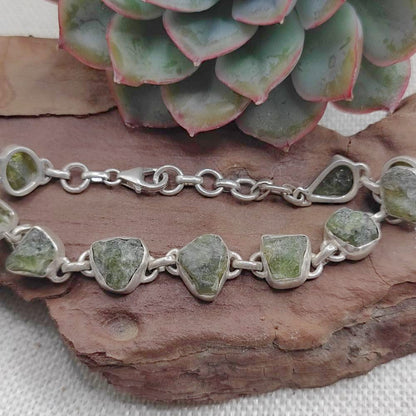 Bracciale argento 925 TORMALINA verde