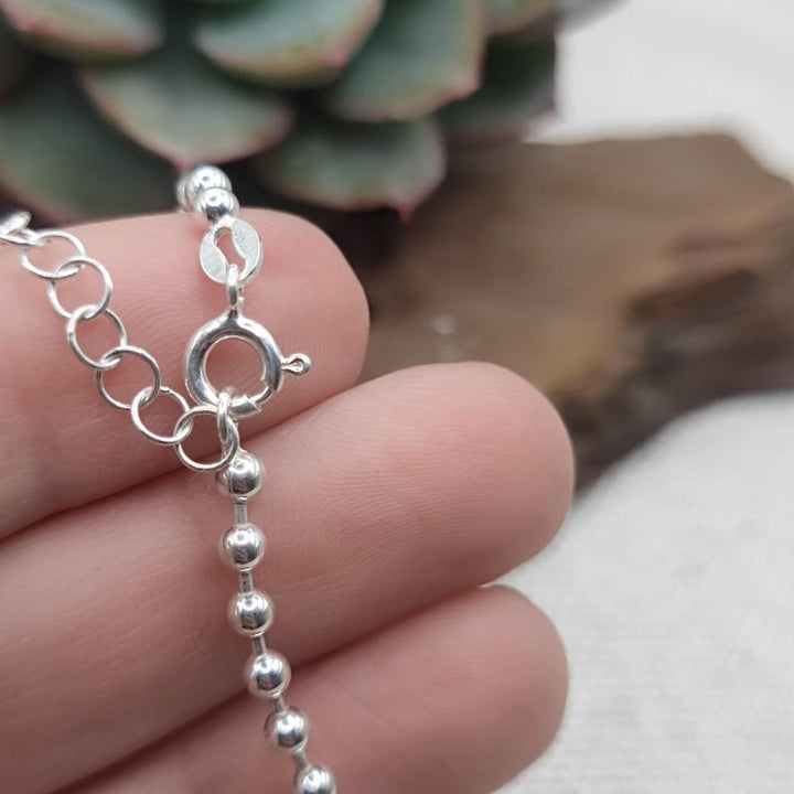 BRACCIALE artigianale con sfere in argento 925 - NALGONDA