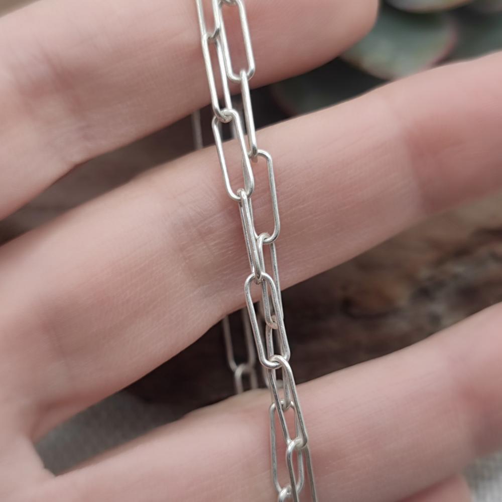 BRACCIALE artigianale in argento 925 a catena - MORAGUDI