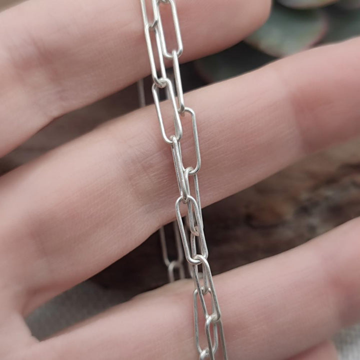 BRACCIALE artigianale in argento 925 a catena - MORAGUDI