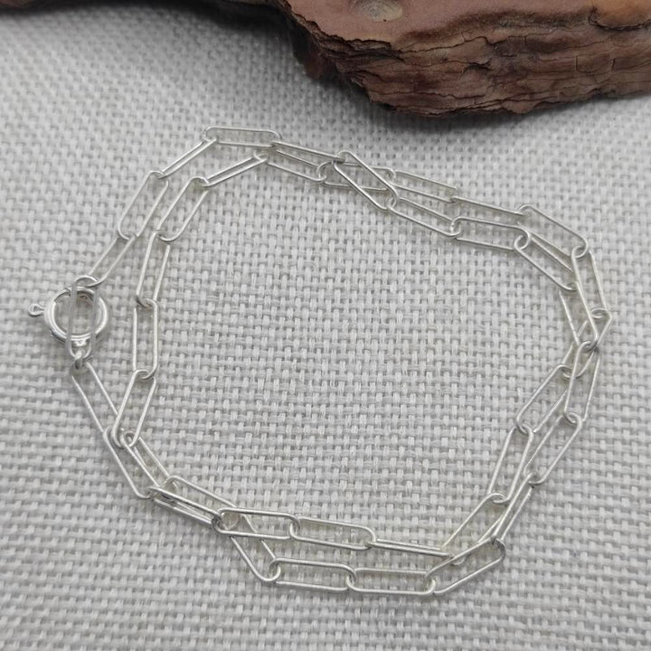 BRACCIALE artigianale in argento 925 a catena - MORAGUDI