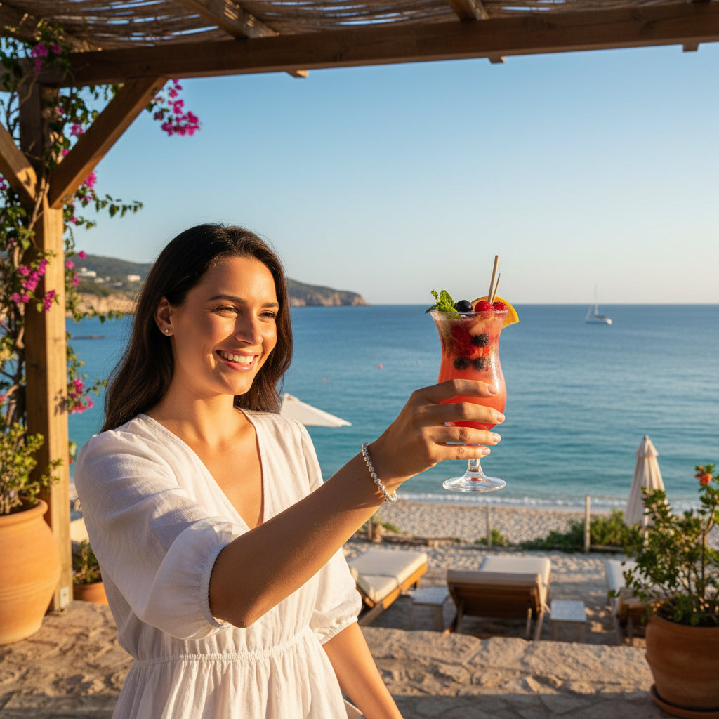 BRACCIALE artigianale in argento 925 - NAGARI al mare