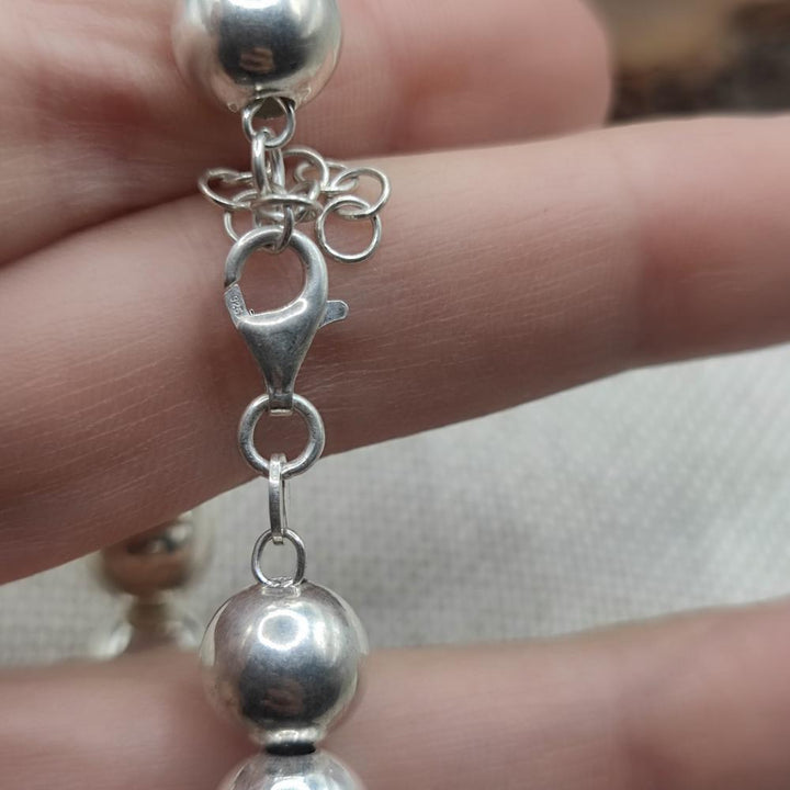 BRACCIALE artigianale sfere in argento 925 - NAGARKU