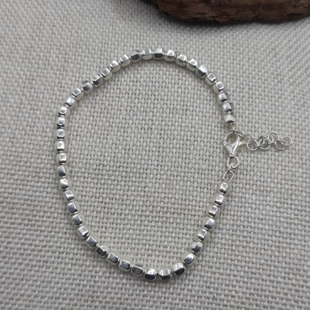 BRACCIALE in argento 925 con pepite sfaccettate - NANDYAL