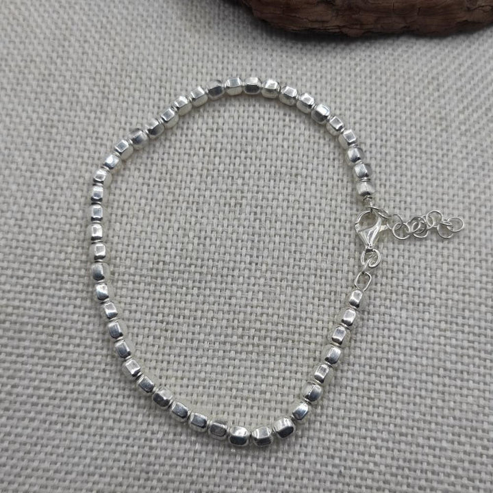 BRACCIALE in argento 925 con pepite sfaccettate - NANDYAL