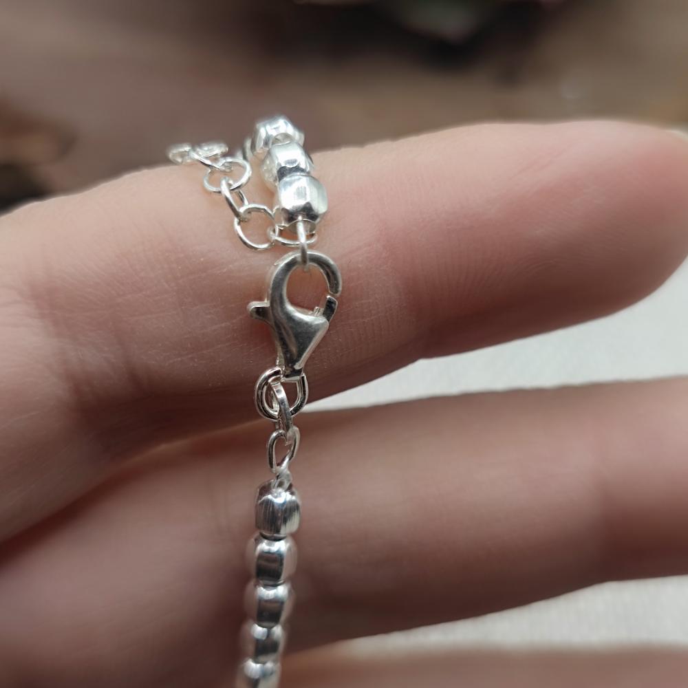 BRACCIALE in argento 925 con pepite sfaccettate - NANDYAL