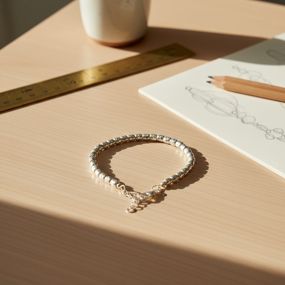 BRACCIALE artigianale con tubi martellati - MOMMATO – immagine 5