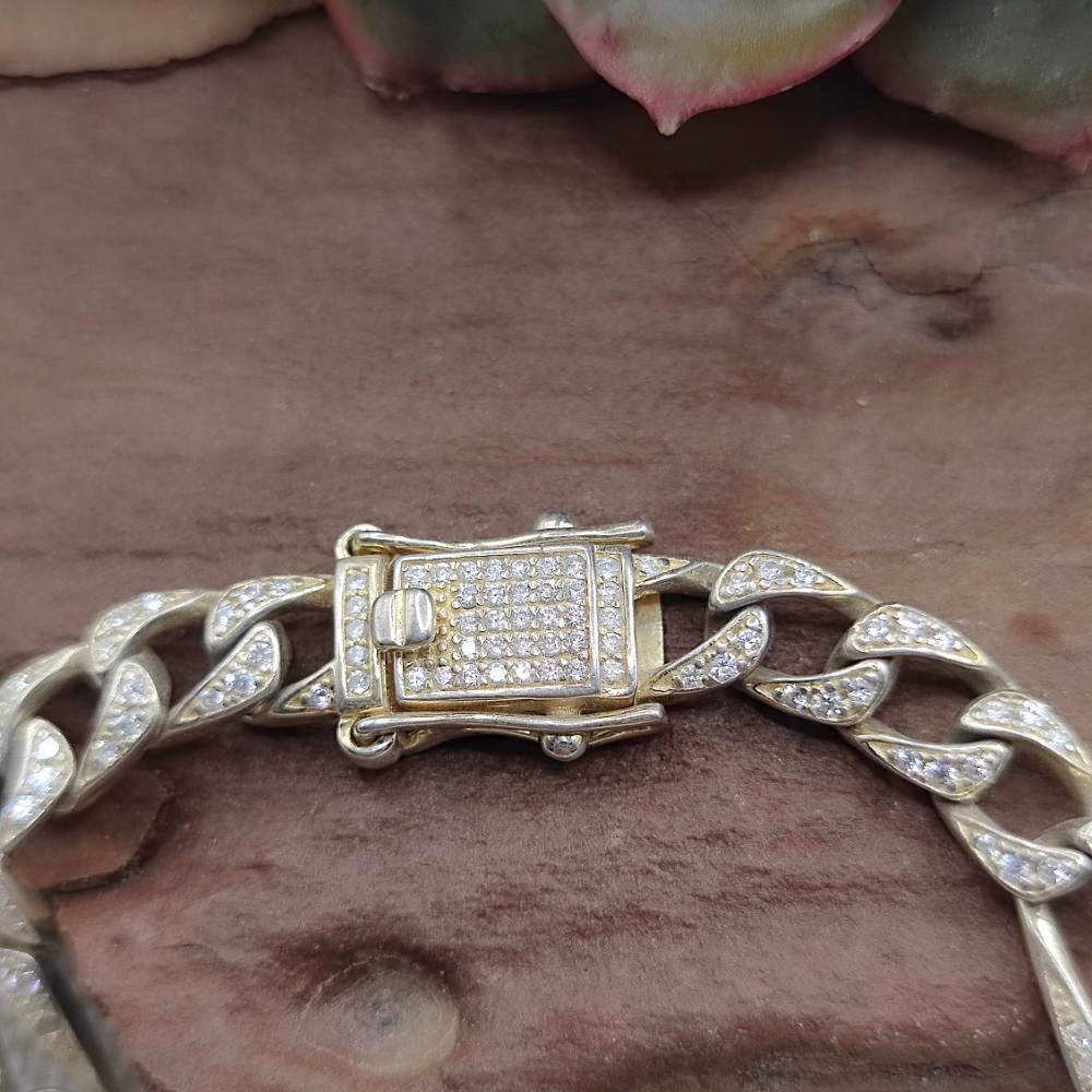 Bracciale catena argento 925 e zirconi - TARA