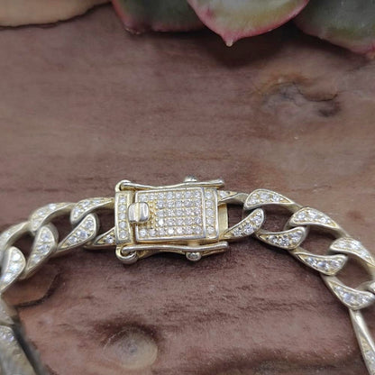 Bracciale catena argento 925 e zirconi - TARA